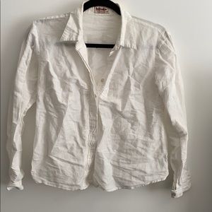 White Linen Blouse